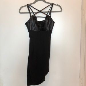 Brooklyn Karma Black Leather Dress